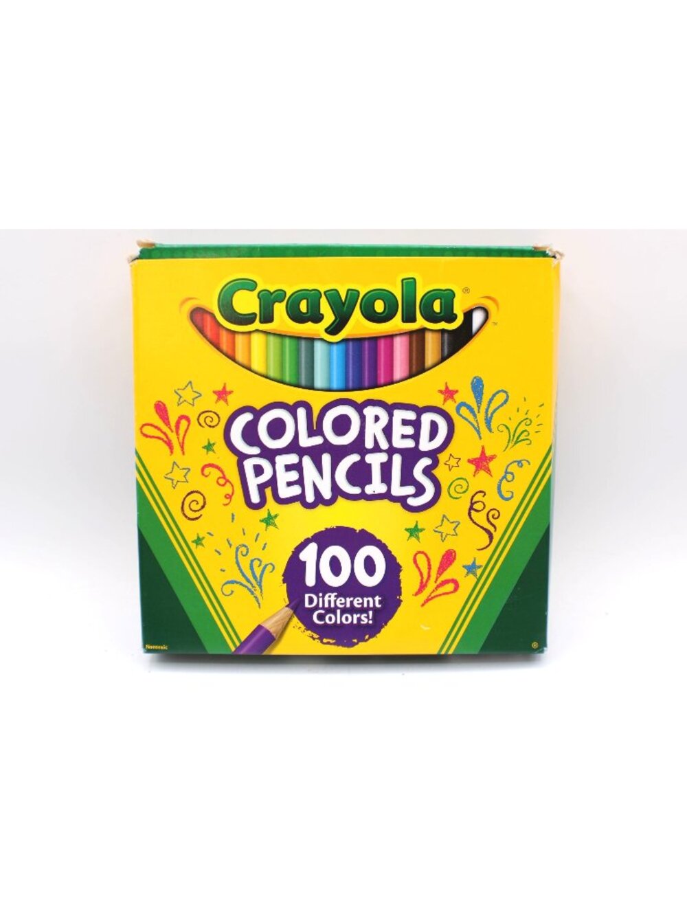 NEW Crayola Colored Pencils 100 Count Box Pre-Sharpened Kids School Art Supplies